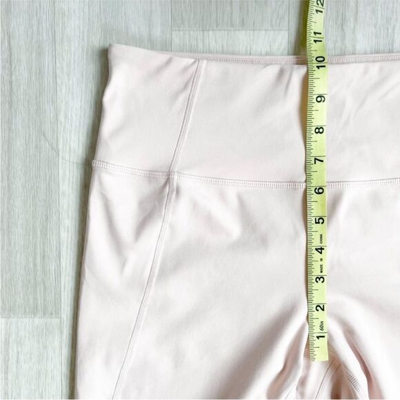 Athleta Eclipse 7/8 Tights Mesh Leggings Size Medium Pink Ballerina Gown - Picture 8 of 8